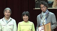 写真：村口德行さん、渡邉玉枝さん、プロ登山家の竹内洋岳さん