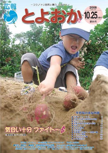 表紙：広報とよおか第85号（平成20年10月25日号）