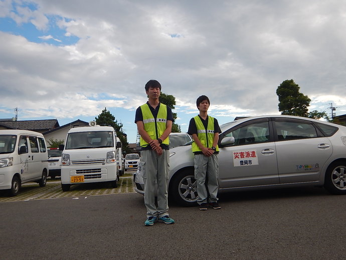 写真：派遣職員決意表明