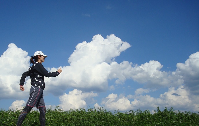 写真：歩キングの様子