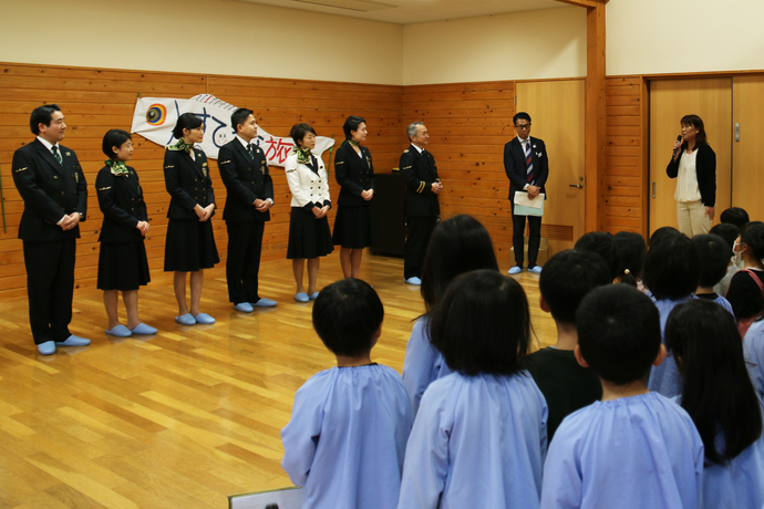 写真：園長先生のあいさつ