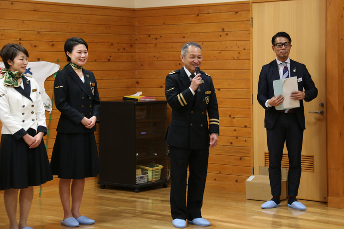 写真：長尾さんのあいさつ