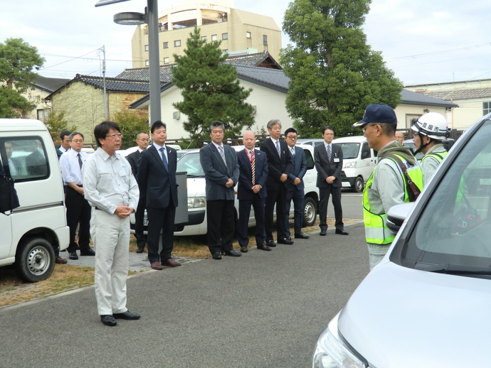 写真：中貝市長激励