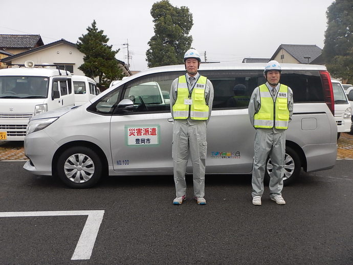 写真:派遣職員決意表明