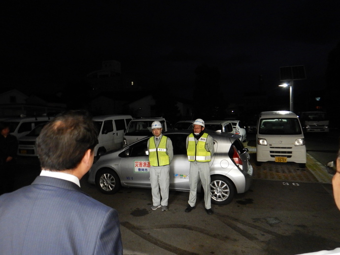 写真:派遣職員決意表明