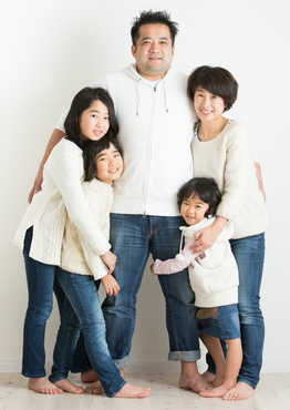 写真：井垣さん家族写真