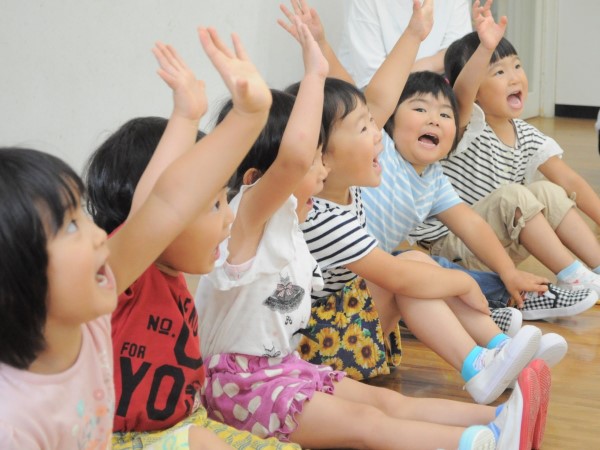 写真:手を挙げていなかった子が手を挙げた時
