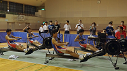 10月4日、総合体育館で第29回全国中学新人競漕大会(オンラインエルゴ大会)を開催しました。