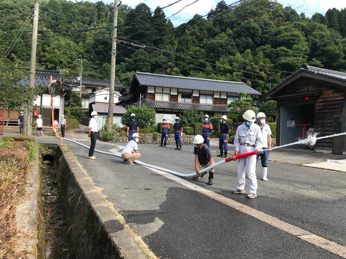 写真：林区訓練の様子