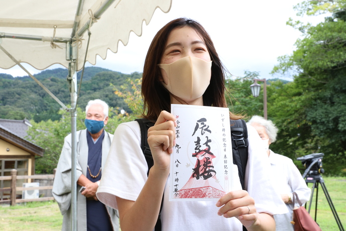 写真：辰鼓楼の参加者