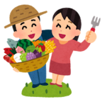 画像：食材を持っている人