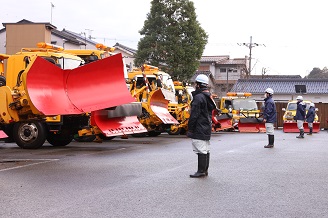 写真：車両の動作点検