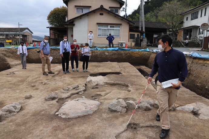 写真：先行して記者を対象に実施した現地説明会