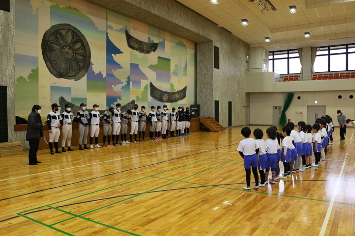 写真：野球教室の様子