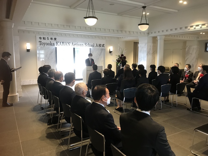 写真：入校式の様子