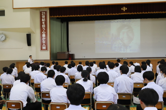 市長ふるさと教育の様子