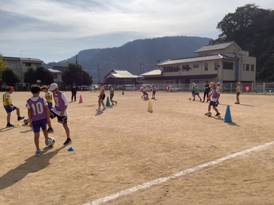 サッカー教室の様子