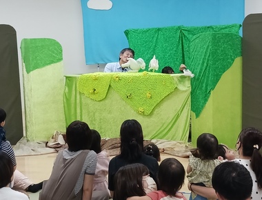 写真：親子の活動の様子