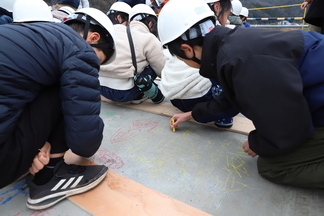 上野橋工事見学の様子6