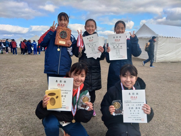 写真：女子選手団