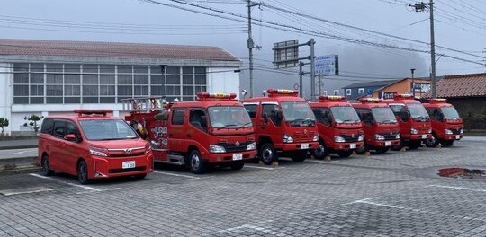 出動車両の整列