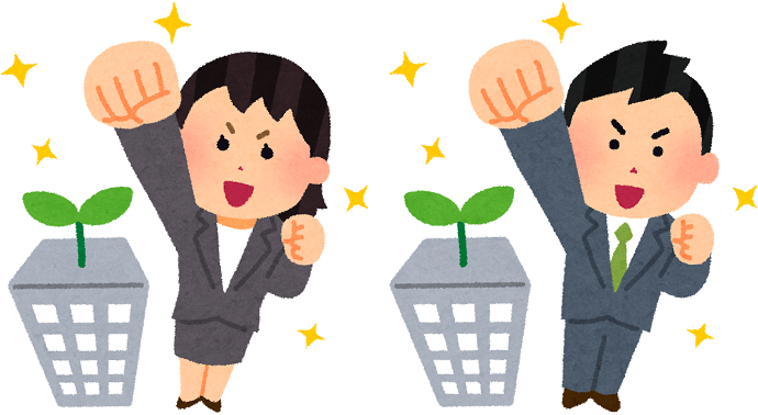 イラスト：創業者のイメージ