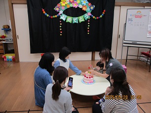 8月誕生会の写真