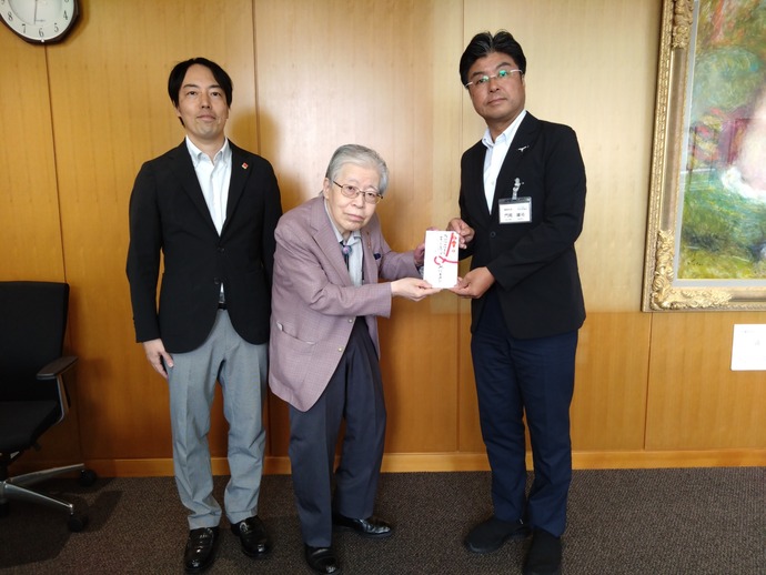 寄附の受渡し