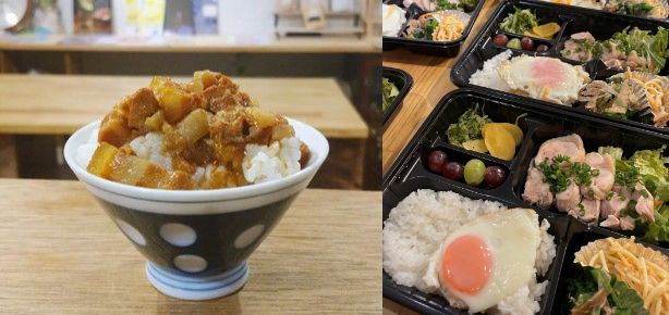 主力商品のルーローファン、弁当