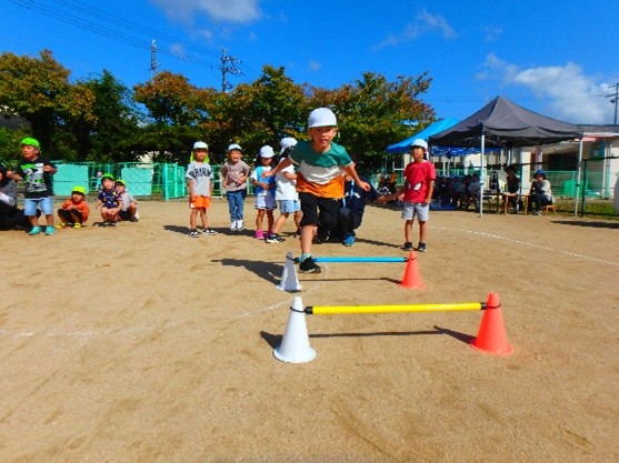写真：走っている様子