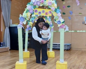 写真：お誕生会の様子