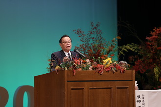 写真：谷衆議院議員のご挨拶