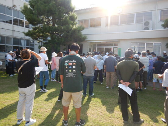 写真：竹野学園（前期課程）　訓練の様子