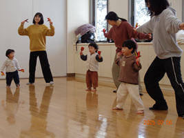 写真：リズム遊び