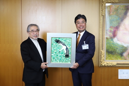 神谷勝さんと市長