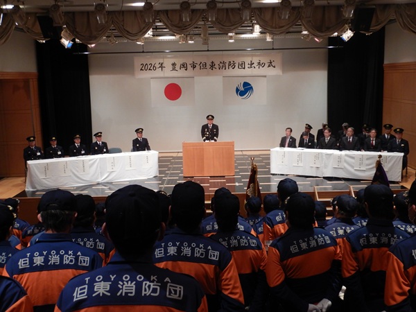 画像：団長訓示