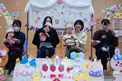 写真：お誕生会の様子