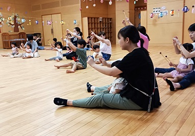 写真:パパと遊ぼうデーの様子