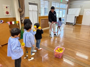 野球教室の様子