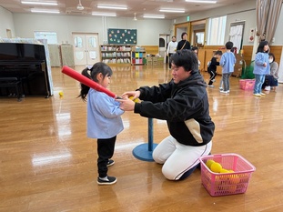 野球教室の様子