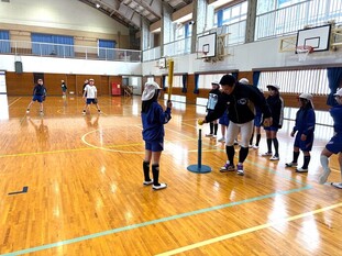 野球教室の様子