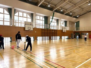 野球教室の様子