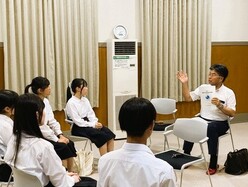 意見交換をする市長