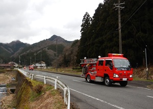 画像：第5分団（水石付近）