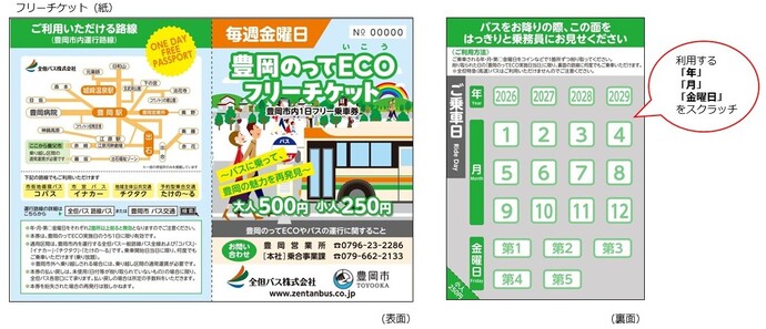 紙のフリーチケット