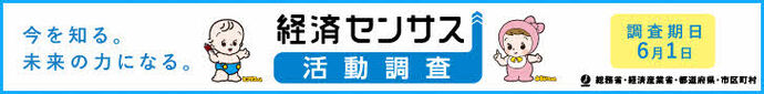 画像:経済センサス活動調査のバナー