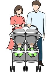 双子ベビーカー