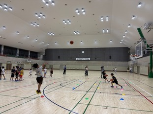 バスケットボール教室の様子