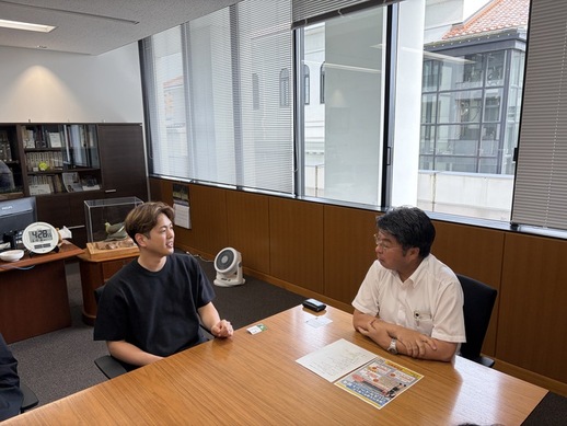 藤本選手表敬訪問