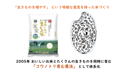 コウノトリ育むお米